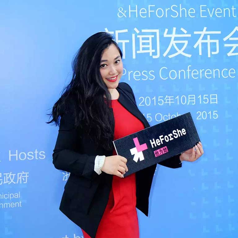 chichi wang HeForShe event
